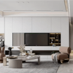 Console New Wooden Room Wall Unit Design Furniture