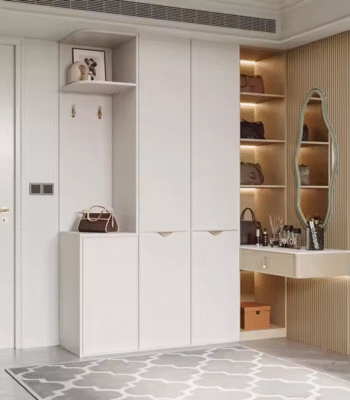 Contemporary Closet Set with Integrated Makeup Zone ARL-STW014