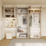 Contemporary White Wardrobe & Dressing Table Set ARL-STW008