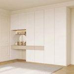 Contemporary White Wardrobe & Dressing Table Set ARL-STW008