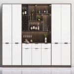 Custom Modern Design Wooden Wine Cabinet in Dining Room ARL-LZ22