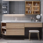 Customizable Size Plywood Carcase Bathroom Cabinet Furniture