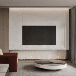 Floating Size TV Stand Cabinet for Living Room & Bedroom Luxury Wooden