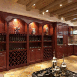 Home Bar Wine Cabinet - Home Interior Antique Wine Vanity Cabinet ARL-JG-13