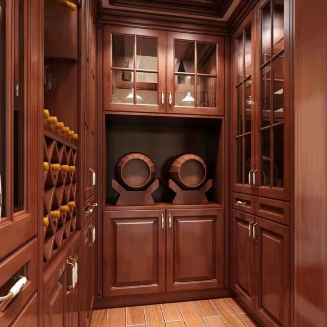 Home Furniture Living Room Solid Wood Red Wine Cabinet ARL-JG-10