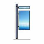 Indoor Digital Road Signs with Dual Screens 55 inch