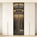 Integrated Bedroom Wardrobe Desk Combo in Modern Style ARL-STW019