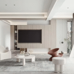 Luxury Living Room One Set Whole Wall Modern TV Stand Cabinet