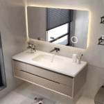 MDF Green Modern Bathroom Vanity