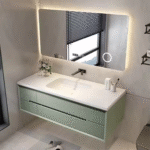 MDF Green Modern Bathroom Vanity
