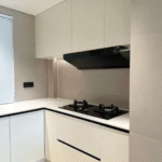 Modern Kitchen Cabinet with Basket Furniture Design