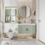 Modern Luxury Blue Floating Wood Bathroom Vanity Set ARL-SPB09