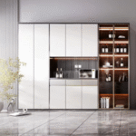 Modern Luxury Wall Wine Cabinet for Living Room & Home Bar Display