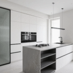 Modern Minimalist High Gloss White Kitchen Cabinets ARL-W-027
