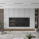 Modern Wood TV Cabinet Design for Living Room Furniture