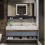 Villa Project Large White Modern Bathroom Furniture Design