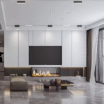 Wall TV Cabinet Designs Modern Wooden Wall Unit for Living Room & Bedroom