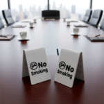 Acrylic No Smoking Table Signs (2-Pack) Acrylic No Smoking Table Signs 2-Pack ARL-NS-TS. Clearly indicate smoke-free areas with this pack of two stylish and practical "No Smoking" table signs. Made from durable acrylic, these signs are lightweight and easy to place on any tabletop or countertop in hotels, restaurants, cafes, offices, hospitals, and other establishments. The universally recognized "No Smoking" symbol ensures clear communication of your policy to customers and guests, helping to create a comfortable environment for everyone.