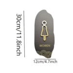 Modern Acrylic Restroom Signage