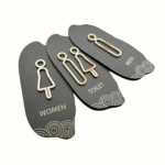 Modern Acrylic Restroom Signage