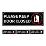 Please Keep Door Closed Stickers ARL-PKDC