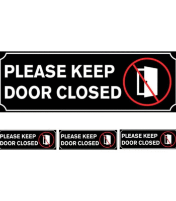 Please Keep Door Closed Stickers ARL-PKDC