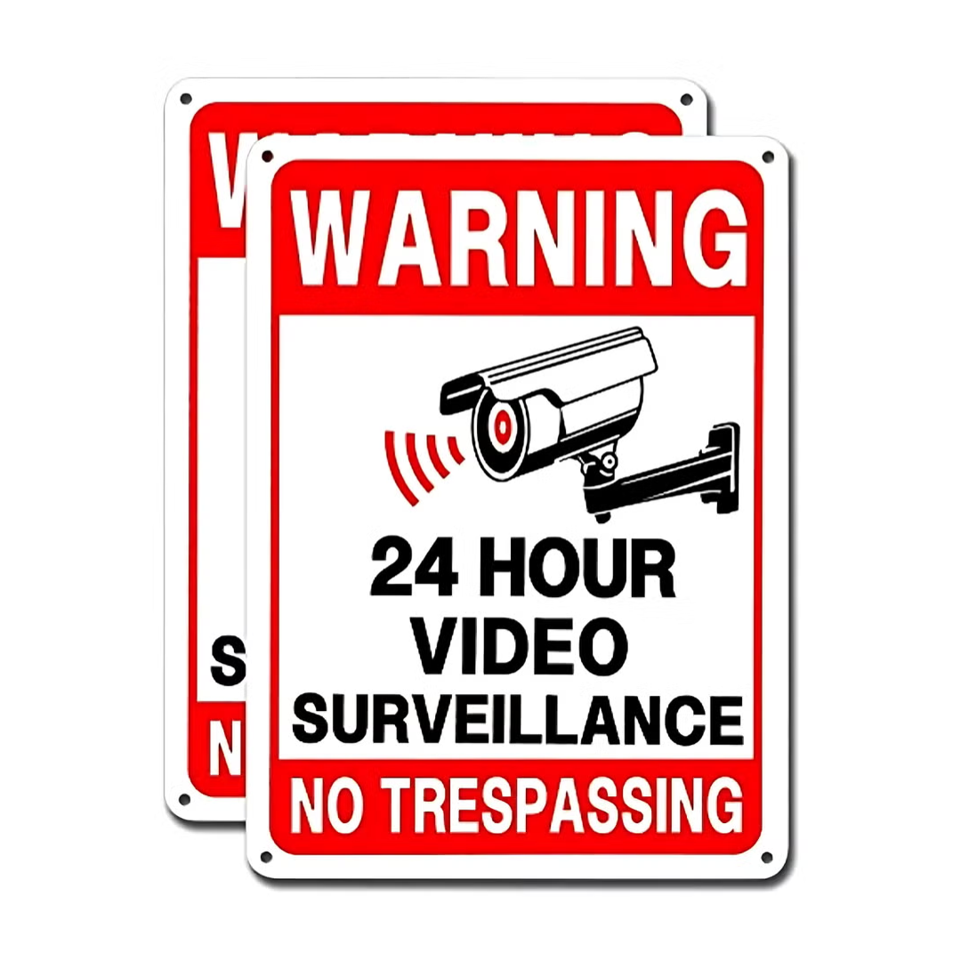 Video Surveillance & No Trespassing Warning Sign ARL-VSALU