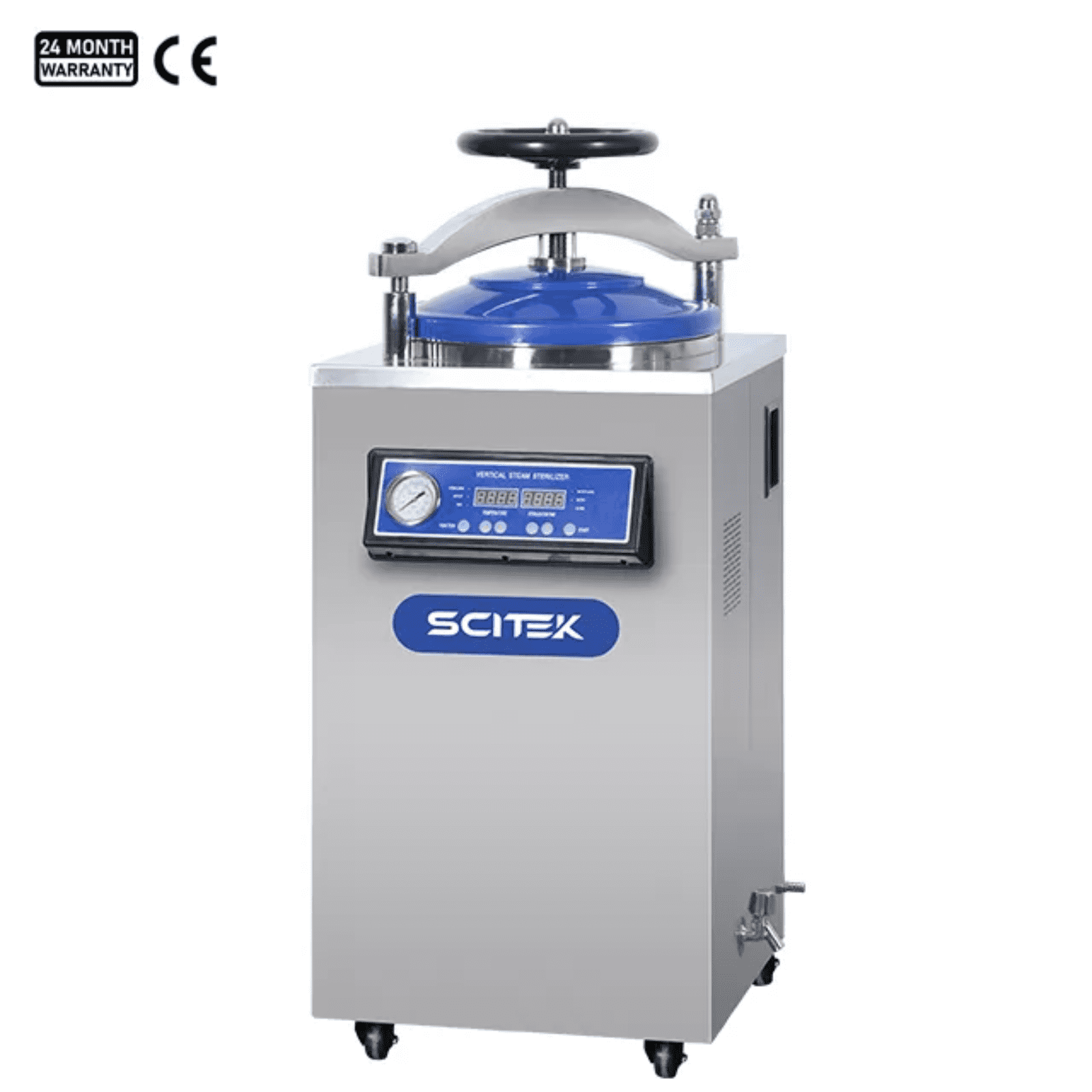 Vertical Pressure Steam Sterilizer, Digital Display Self-control - Image 1