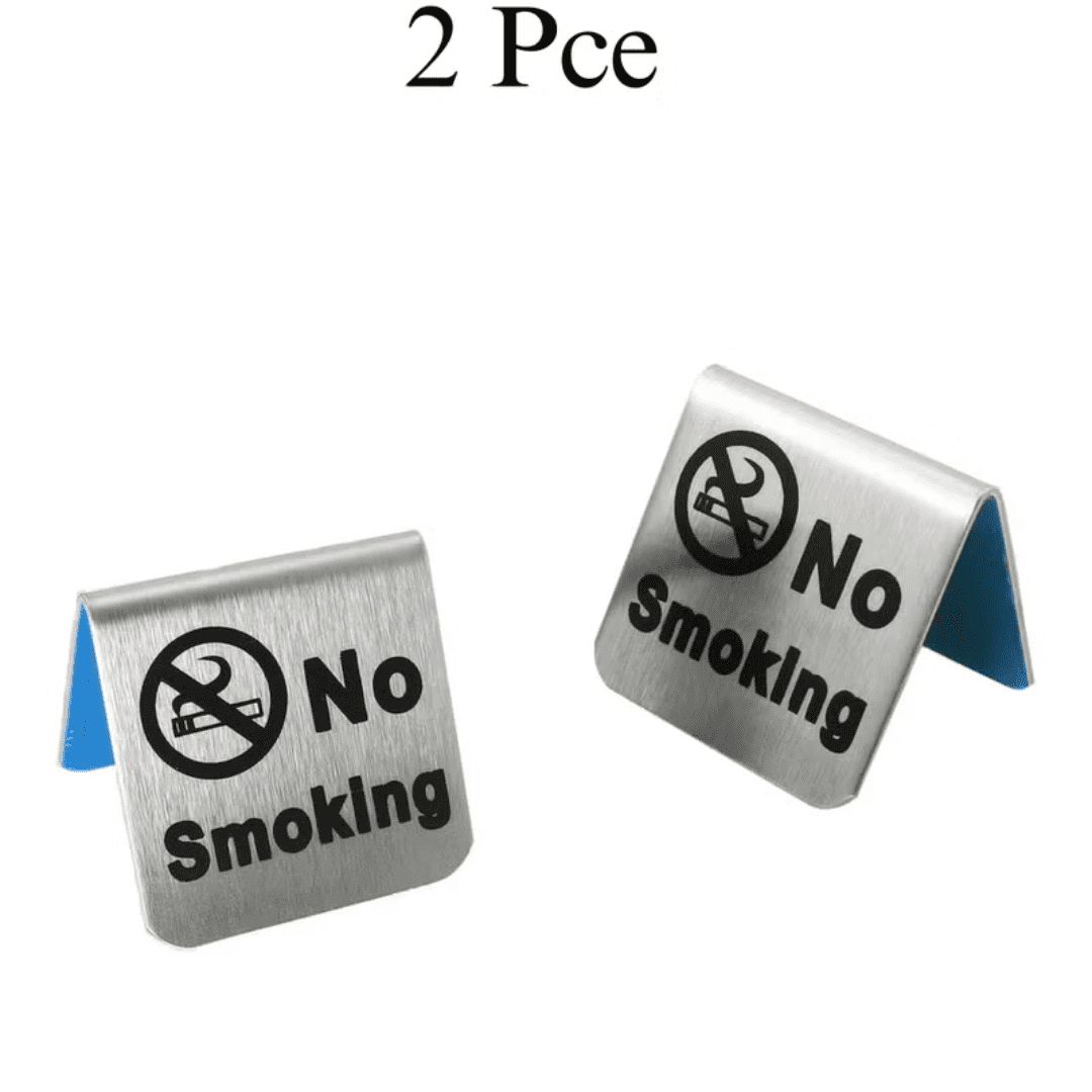 Acrylic No Smoking Table Signs 2-Pack ARL-NS-TS